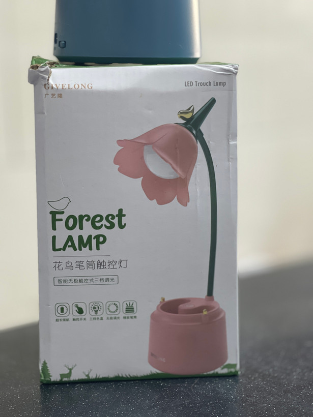 چراغ مطالعه شارژی اصلی با جامدادی و استند موبایل