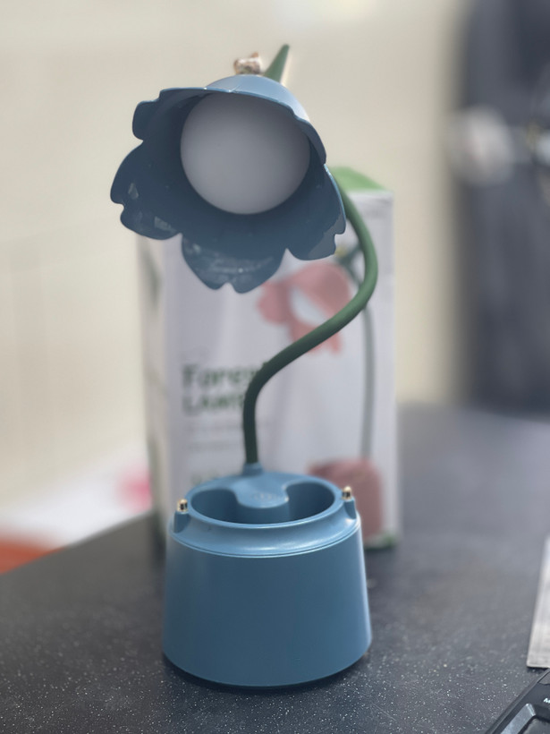 چراغ مطالعه شارژی اصلی با جامدادی و استند موبایل
