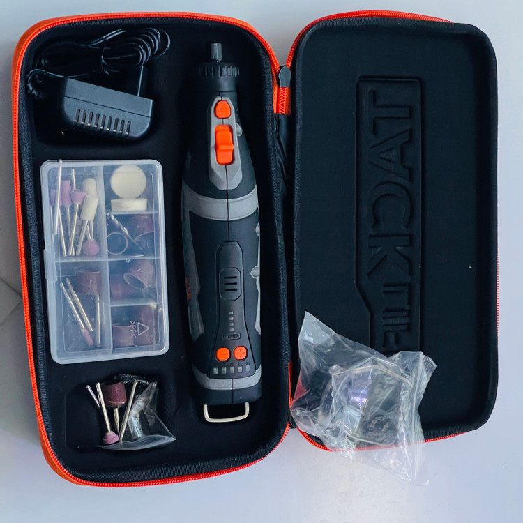 فرز مینیاتوری شارژی TACKLIFE مدل RTD02DC با ولتاژ 8V و سرعت 5000 تا 30000 دور در دقیقه؛ مناسب حکاکی، سنبادهکاری، پولیش، برش و کارهای ظریف